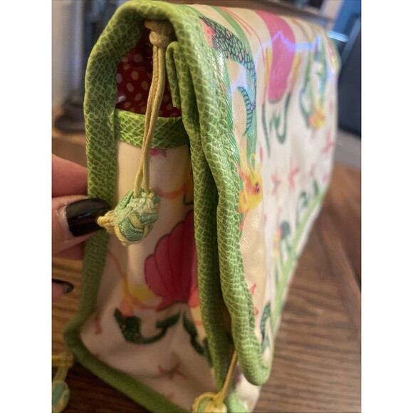 Stephanie Johnson Mermaid, Pink, Green, Seashell Travel organizer makeup bag - Picture 7 of 12